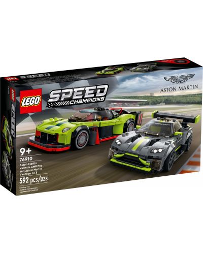 Constructor Lego Speed Champions - Aston Martin Valkyrie AMR Pro si Vantage GT3 (76910)	 - 1