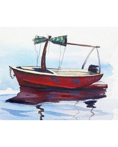 Set de pictură cu diamante  TSvetnoy - Boat in Calm Waters - 1