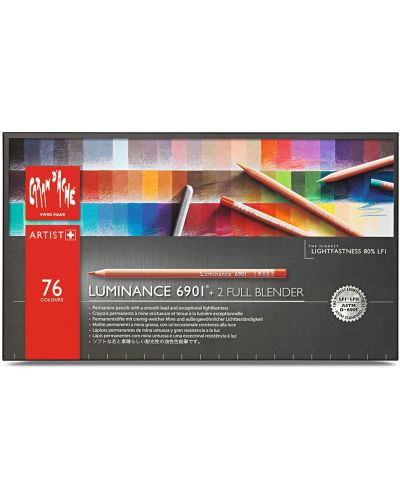 Set de creioane colorate Caran d'Ache Luminance 6901 - 76 de culori - 1