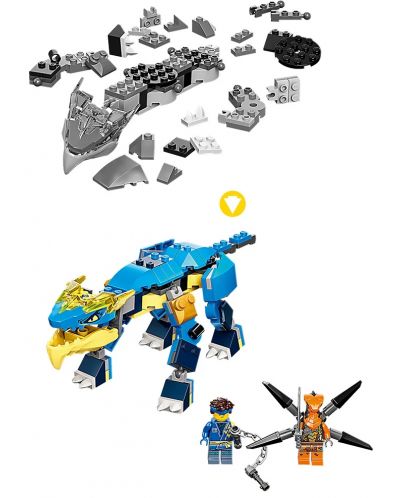 Contructor Lego Ninjago - Dragonul EVO de Tunet al lui Jay  (71760) - 6