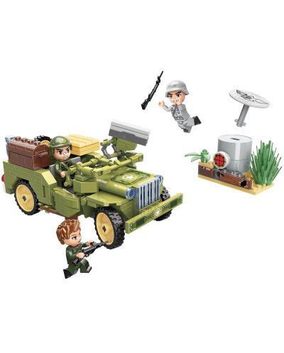 Constructor Qman - Raid cu jeep-uri militare, 264 bucăți - 2