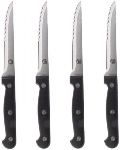 Set cuțite pentru friptură și pizza MasterChef - 4 buc, negru/oțel inoxidabil - 1