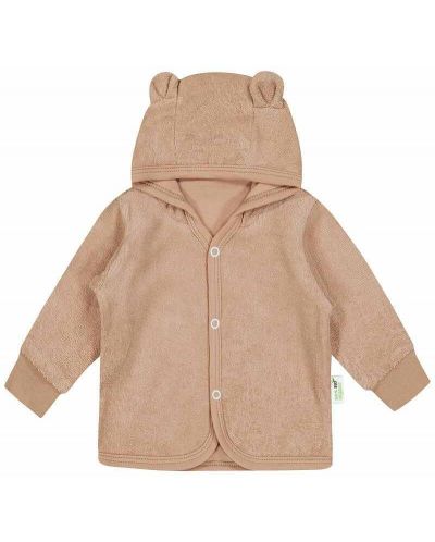 Body cu mânecă lungă pentru copii Bio Baby - Bumbac organic, 50 cm, 0-1 lună, roz - 3