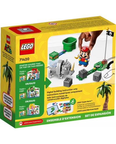 Constructor suplimentar LEGO Super Mario - Rambi, rinocerul (71420) - 4
