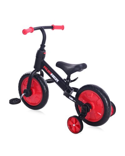 Bicicleta de echilibru Lorelli - Runner 2in1, Black & Red - 5