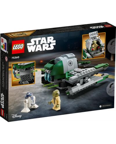 Constructor LEGO Star Wars - Interceptatorul stelar Jedi al lui Yoda (75360) - 2