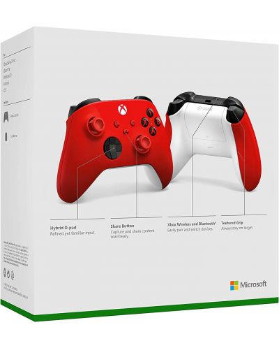 Controler Microsoft - pentru Xbox, fără fir, Pulse Red - 6