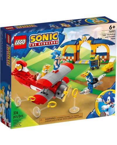 Constructor LEGO Sonic - Atelierul lui Tails și avionul Tornado (76991) - 1