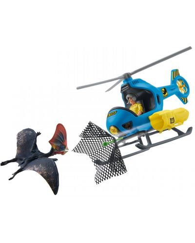 Set figurine Schleich Dinosaurs - Elicopter la vanatoare de dinozauri - 1