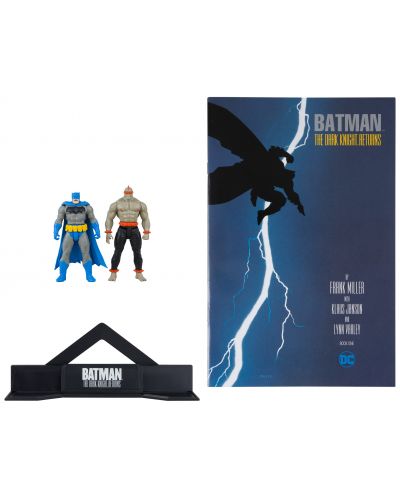 McFarlane DC Comics: Batman - Batman (Albastru) & Mutant Leader (Dark Knight Returns #1) set de figurine de acțiune, 8 cm - 8