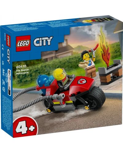 Constructor LEGO City - Bicicleta de salvare de pompieri (60410) - 1