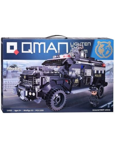 Constructor Qman - Camion Blindat, 1250 piese - 1