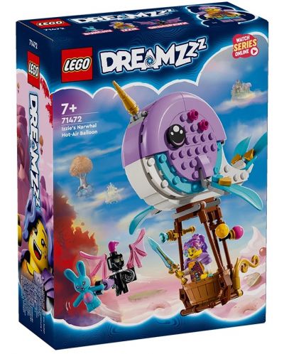 Constructor LEGO DreamZzz - Narvalul lui Izzy - balon cu aer cald (71472) - 1