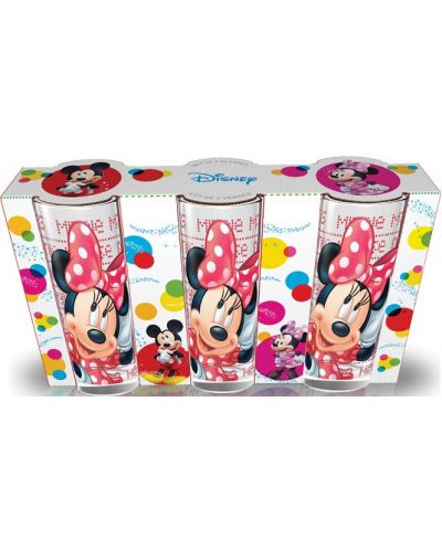 Set de 3 pahare Disney - Minnie Mouse - 1