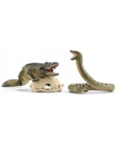 Set figurine Schleich Wild Life - Animale de mlastina periculoase - 1