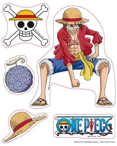 Set de autocolante ABYstyle Animation: One Piece - Luffy & Law - 2