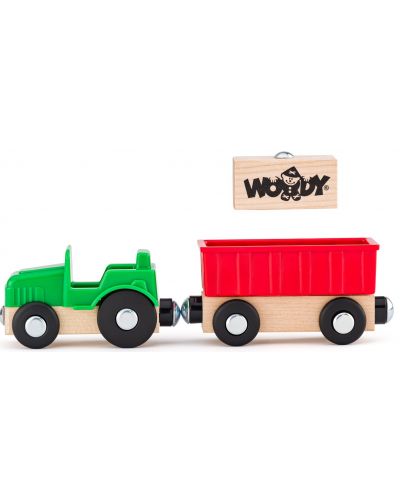 Set Woody - Mașini urbane pentru trenuleț din lemn, 12 piese - 4