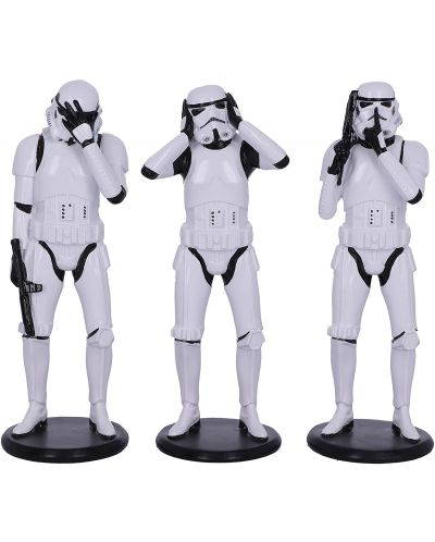 Set statuete Nemesis Now Star Wars: Original Stormtrooper - Three Wise Stormtroopers, 14 cm - 1