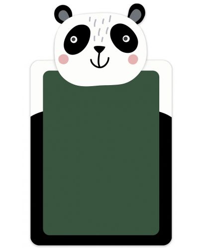 Set tablă de desen și cretă colorată Apli Kids - Panda - 1