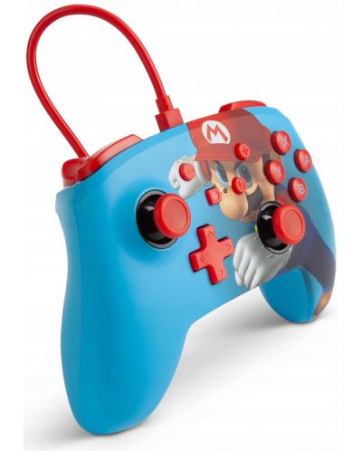 Controller cu fir PowerA - Enhanced pentru Nintendo Switch, Mario Punch - 2