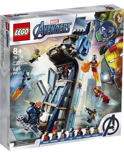 Set de construit Lego Marvel Super Heroes - Битката в Avengers Tower (76166) - 1