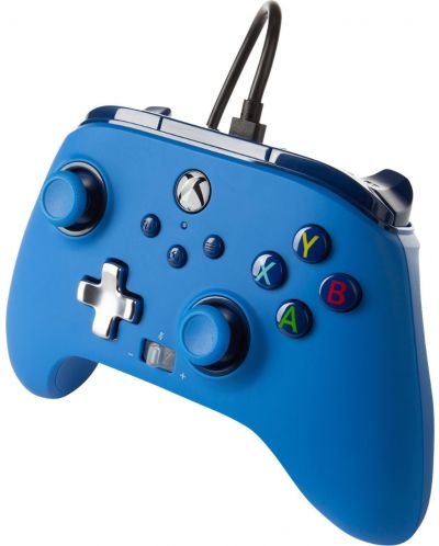 Controller cu fir PowerA - Enhanced, pentru Xbox One/Series X/S, Blue - 3