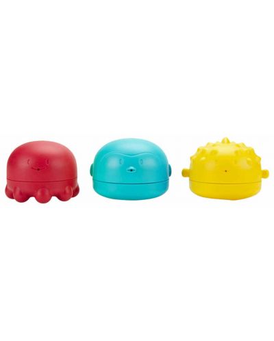 Set de 3 jucării de baie cu strângere Ubbi - 1
