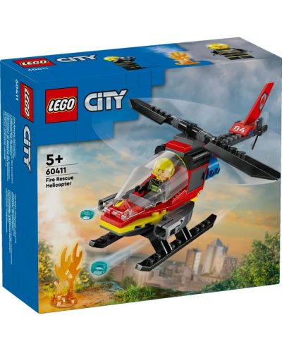 Constructor LEGO City - Elicopter de salvare a incendiilor(60411) - 1
