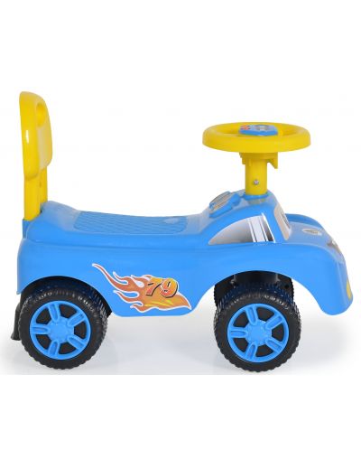 Mașina de împins Moni Toys - Keep Riding, albastru - 3