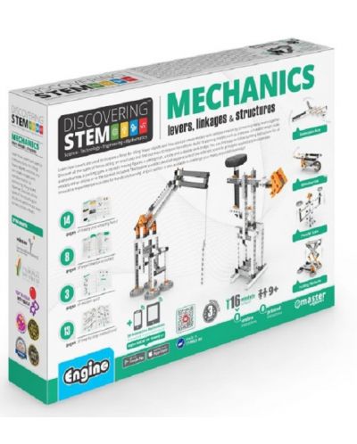Engino STEM Mechanics Constructor - Pârghii, legături și structuri - 1