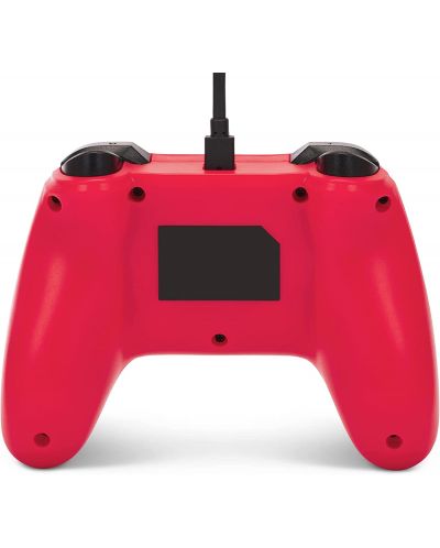 Controller PowerA - Enhanced, cu fir, pentru Nintendo Switch, Raspberry Red - 3