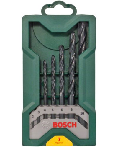 Set de burghie Bosch - Mini X-Line, 7 piese - 2