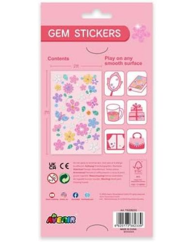 Set stickere cu margele Avenir - Flori - 2