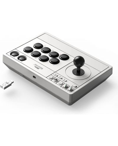 Controller 8BitDo - Arcade Stick, pentru Xbox One/Series X/PC, alb - 3