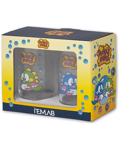 Set de pahare de apă  ItemLab Games: Bubble Bobble - Bub and Bob - 4