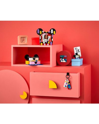 Constructor LEGO Dots - Cutie proiect școlară Mickey Mouse și Minnie Mouse (41964) - 6