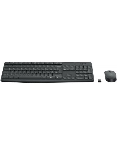 Set mouse  wireless si tastaturaLogitech - MK235, 2.4GHZ,  negru - 12
