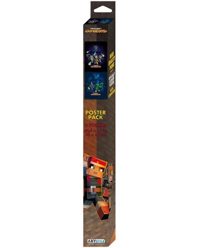 GB eye Games: Minecraft - Minecraft - Dungeons mini poster set - 4