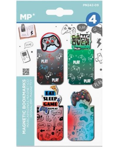 Set semn de carte magnetice MP - Game, 4 buc. - 1