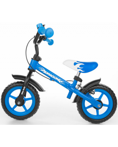 Bicicleta de echilibru Milly Mally - Dragon, albastra - 1