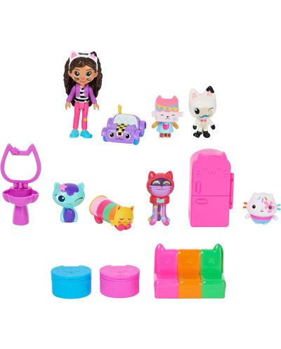 Set cu surprize Gabby's Dollhouse - Figurine și mobilier pentru