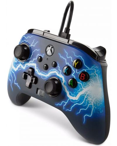 Controller PowerA - Enhanced, cu fir, pentru Xbox One/Series X/S, Arc Lightning - 5