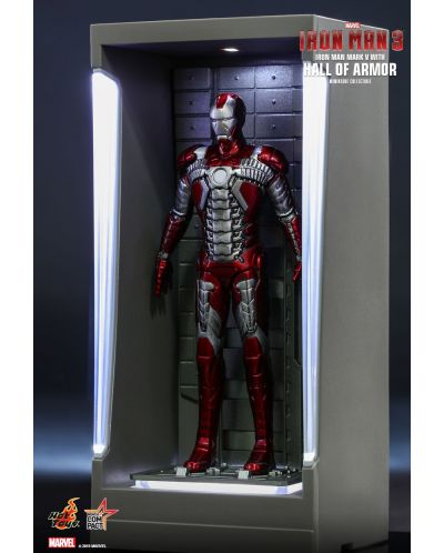 Set figurine Hot Toys Marvel: Iron Man - Hall of Armor, 7 buc. - 7