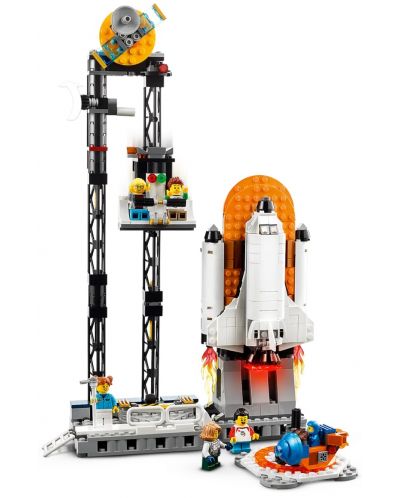 Constructor LEGO Creator 3 în 1 - Trenuleț spațial în parcul de distracții (31142) - 5