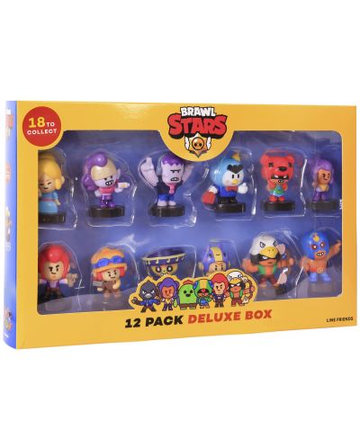 Set mini figurine P.M.I. Games: Brawl Stars - 12 Pack Deluxe Box Stampers (асортимент) - 1