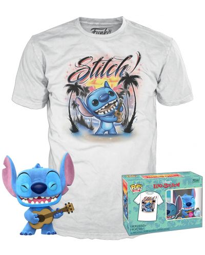 Set Funko POP! Collector's Box: Disney - Lilo & Stitch (Ukelele Stitch) (Flocked) - 1