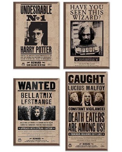 Set magneti Cine Replicas Movies: Harry Potter - Wanted Posters - 1