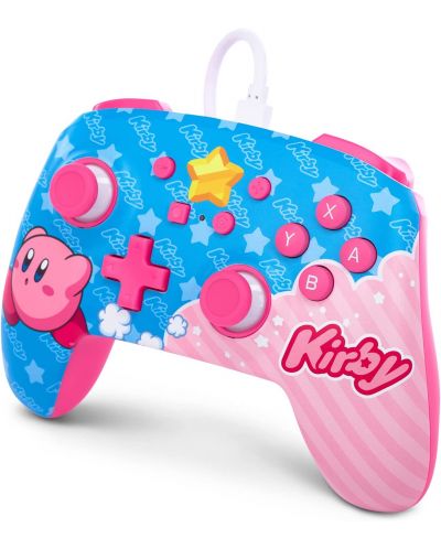 Controler PowerA - îmbunătățit, cu fir, pentru Nintendo Switch, Kirby - 4
