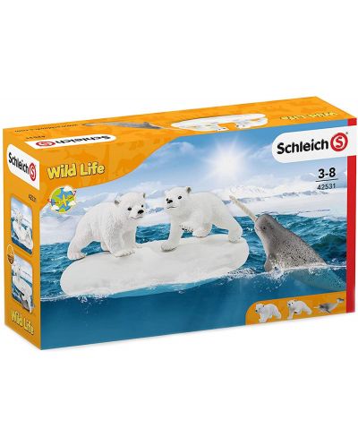 Set figurine Schleich Wild Life - Ursi polari, jucandu-se - 2