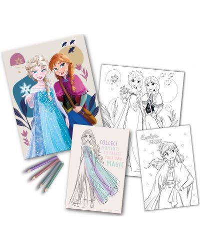 Set de colorat Licențiere pentru copii - Frozen - 2